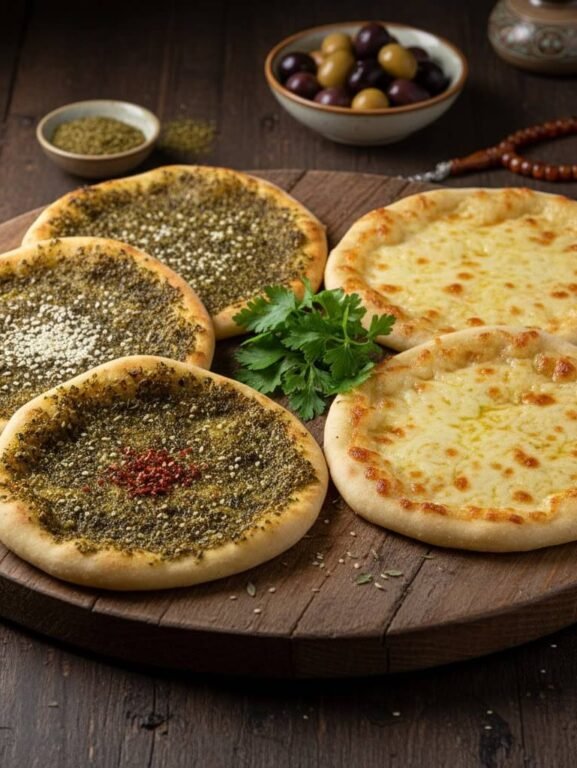 Receita pão Árabe de zaatar