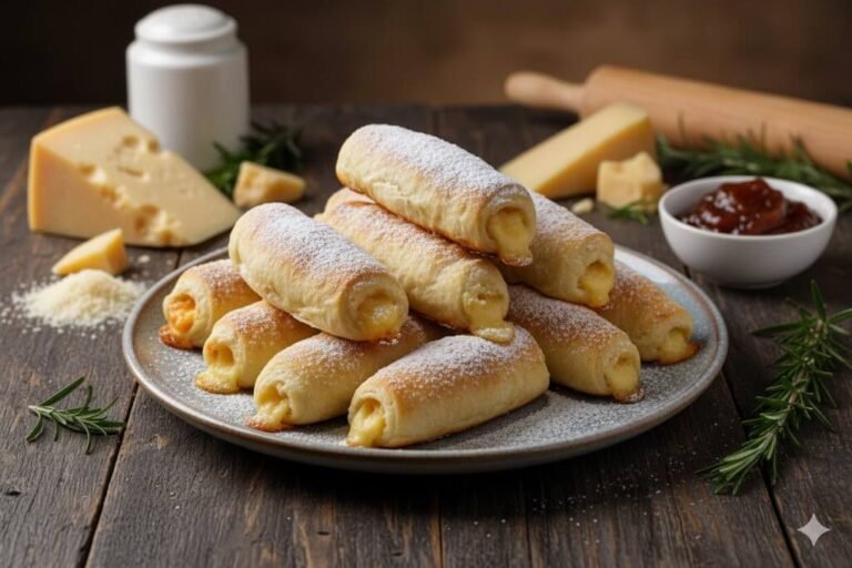 Receita enroladinho de queijo
