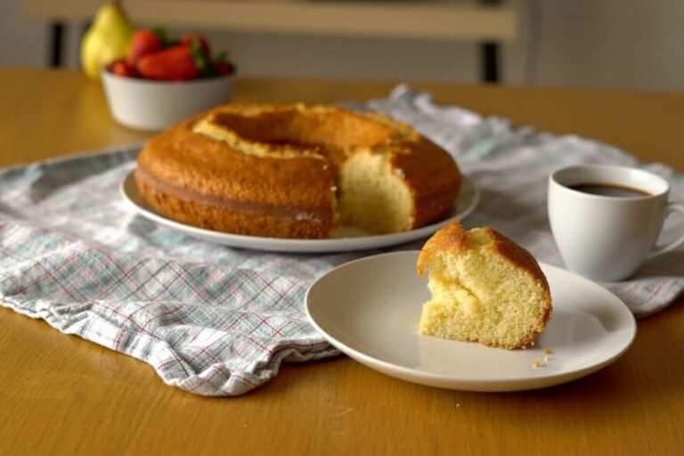 Receita de um bolo simples