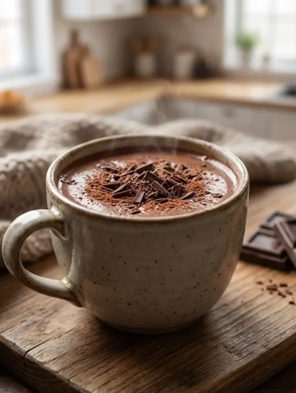 Chocolate quente cremoso