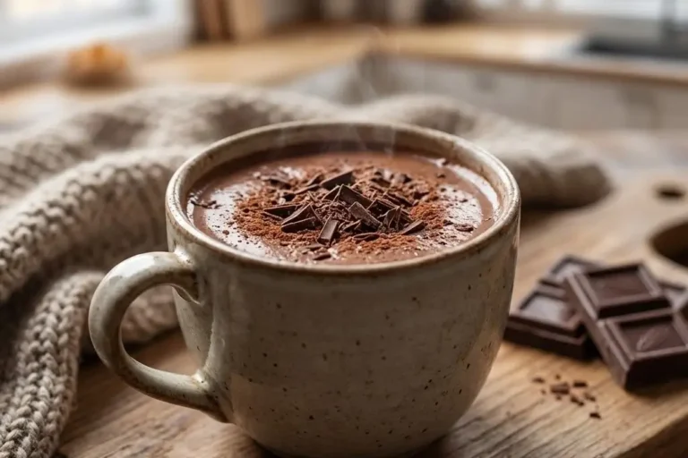 Chocolate quente cremoso