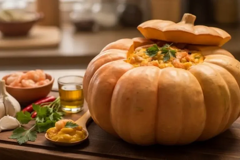 Receita de Camarão na moranga O Icone Cremoso da Cozinha Brasileira