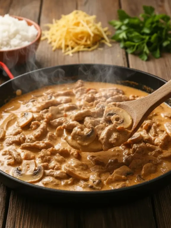 Receita de Estrogonofe de carne simples