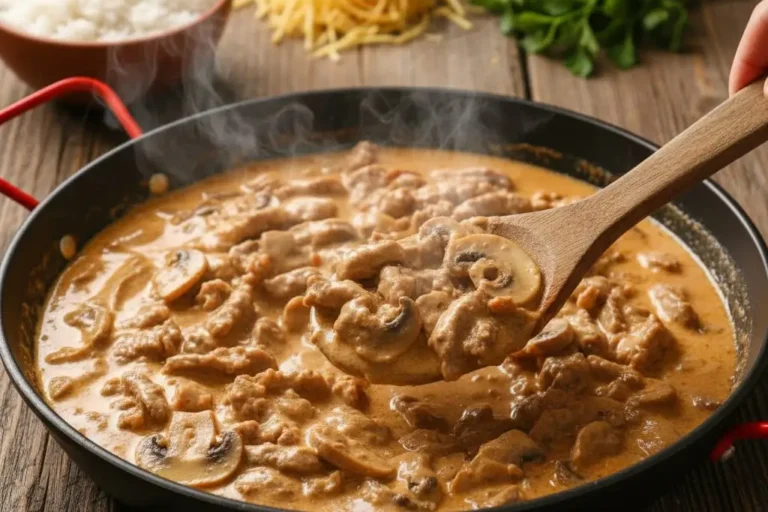 Receita de Estrogonofe de carne simples