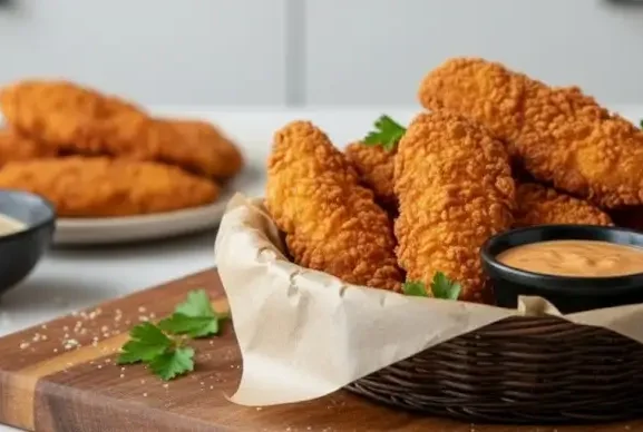 Receita de Filé de frango empanado